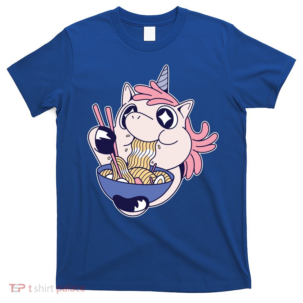 Unicorn Eating Ramen Noodles T-Shirt