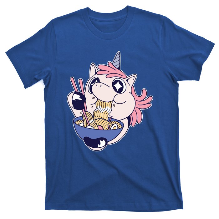 Unicorn Eating Ramen Noodles T-Shirt