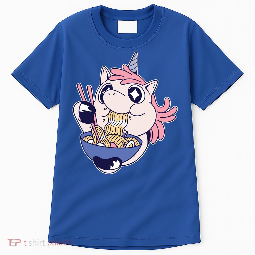 Unicorn Eating Ramen Noodles Tall T-Shirt