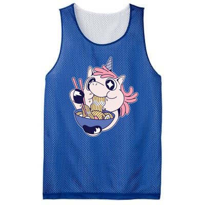 Unicorn Eating Ramen Noodles Mesh Reversible Basketball Jersey Tank