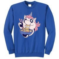 Unicorn Eating Ramen Noodles Tall Sweatshirt