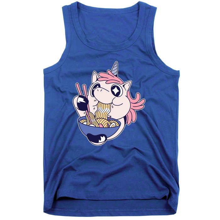 Unicorn Eating Ramen Noodles Tank Top