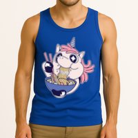 Unicorn Eating Ramen Noodles Tank Top
