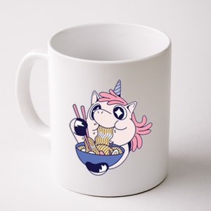 Unicorn Eating Ramen Noodles Coffee Mug