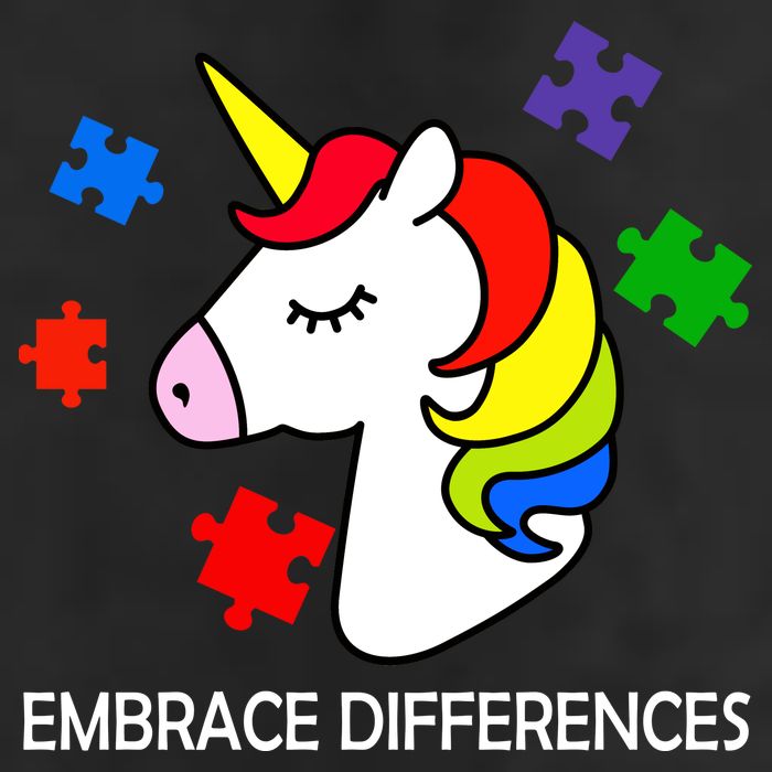 Unicorn Embrace The Differences Autism Cool Comfort Performance Bucket Hat