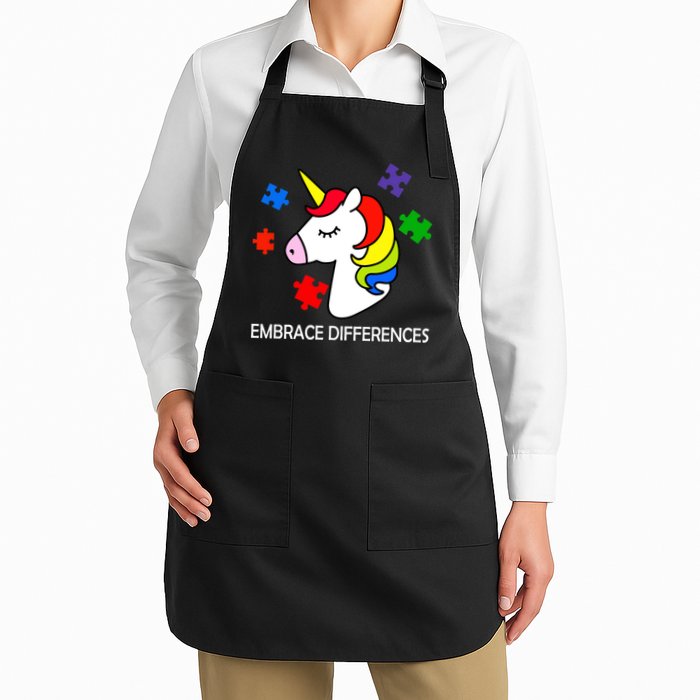 Unicorn Embrace The Differences Autism Apron