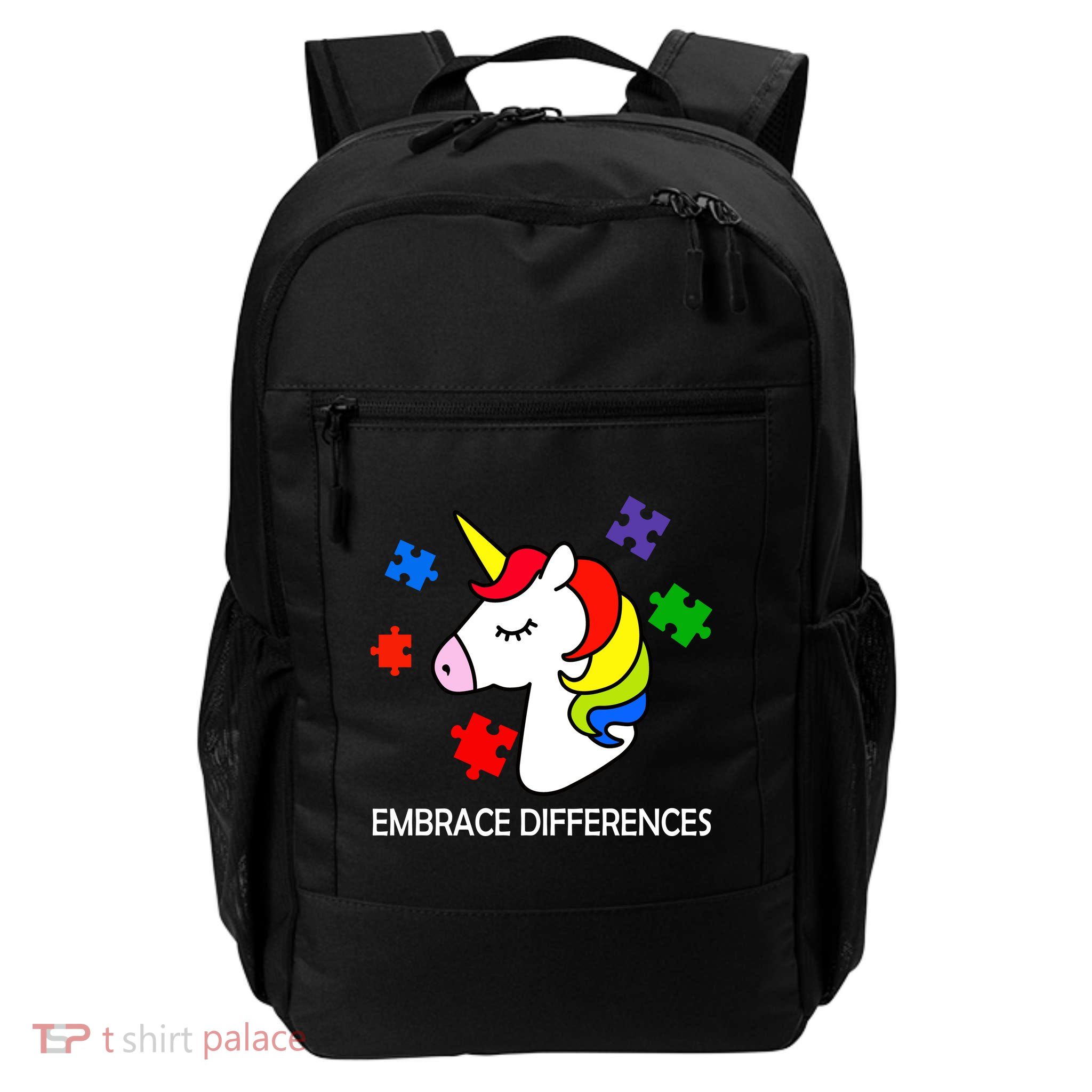Unicorn Embrace The Differences Autism Daily Commute Backpack