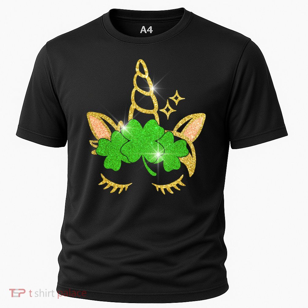 Unicorn Face St. Patrick's Day Performance Shirt