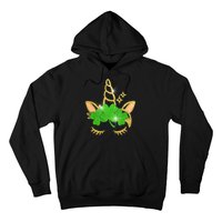 Unicorn Face St. Patrick's Day Hoodie