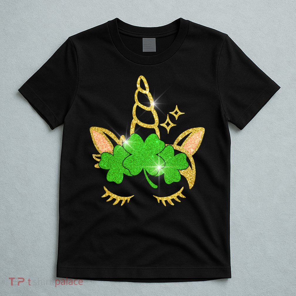 Unicorn Face St. Patrick's Day T-Shirt