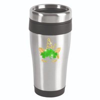 Unicorn Face St. Patrick's Day 16oz Travel Tumbler