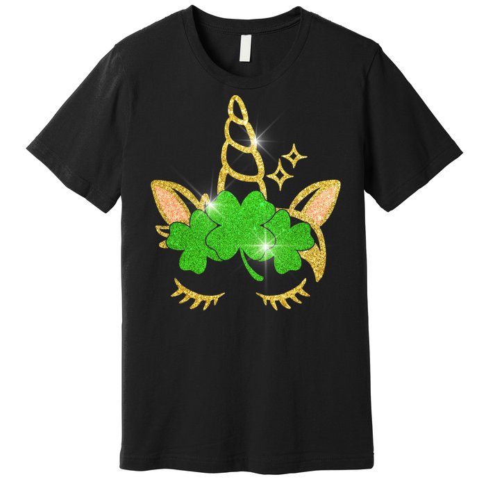 Unicorn Face St. Patrick's Day Premium T-Shirt