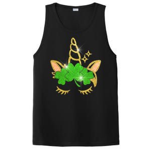 Unicorn Face St. Patrick's Day PosiCharge Competitor Tank