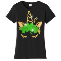 Unicorn Face St. Patrick's Day Women's T-Shirt