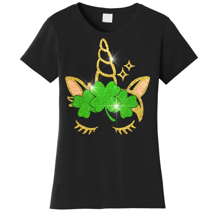 Unicorn Face St. Patrick's Day Women's T-Shirt