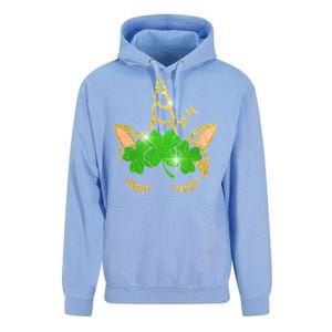 Unicorn Face St. Patrick's Day Unisex Surf Hoodie