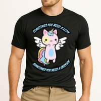 Unicorn Kitty Funny Cute Meme Performance Shirt