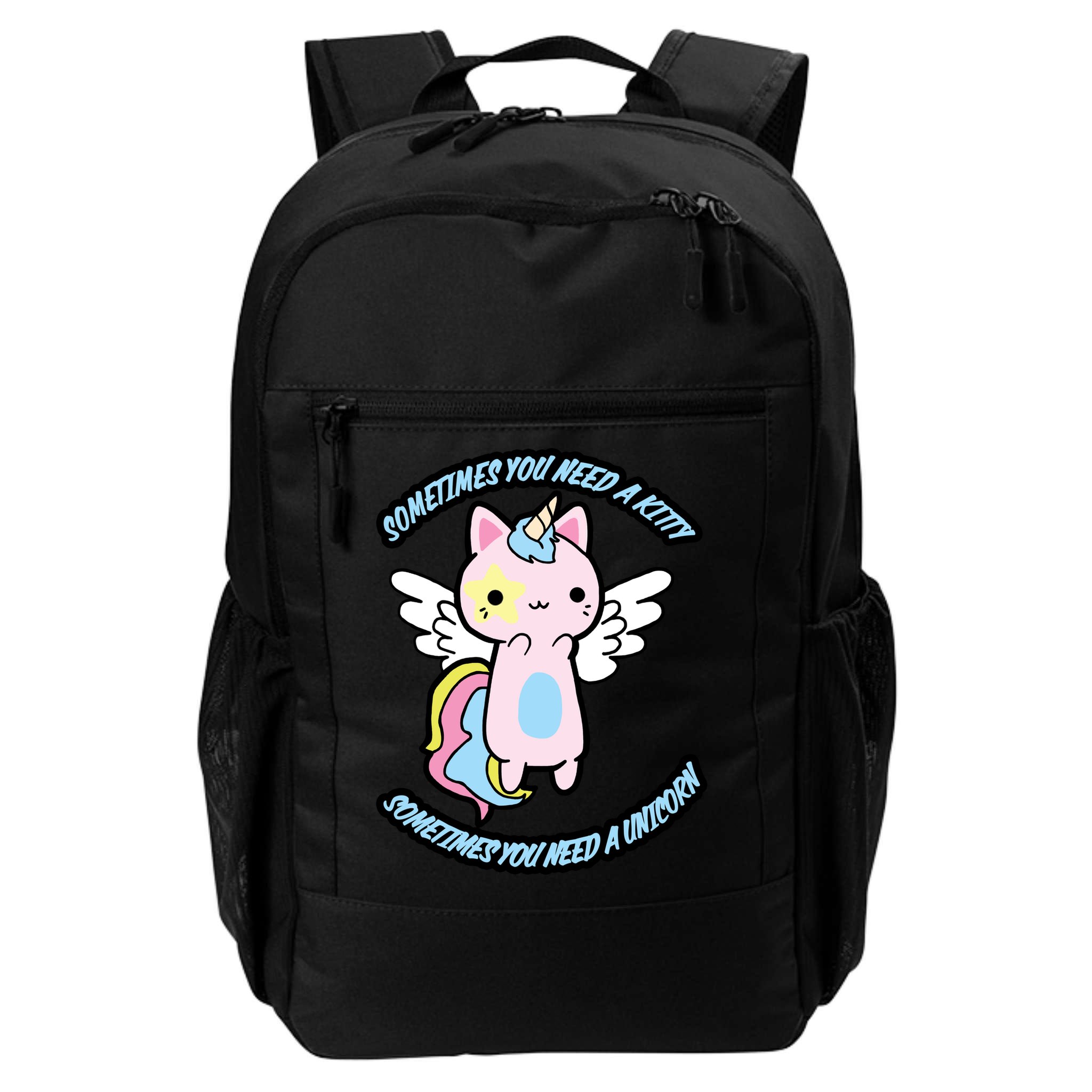 Unicorn Kitty Funny Cute Meme Backpack