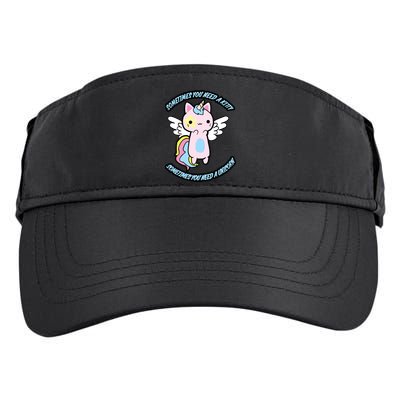 Unicorn Kitty Funny Cute Meme Adult Drive Performance Visor