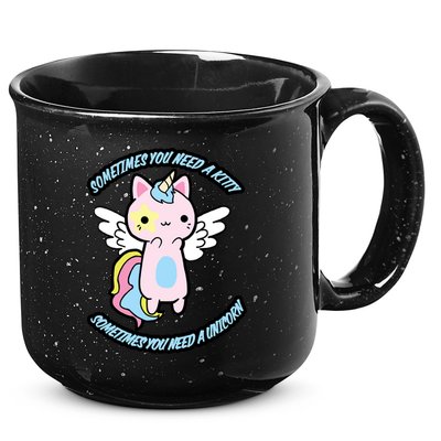 Unicorn Kitty Funny Cute Meme 15oz Campfire Ceramic Mug