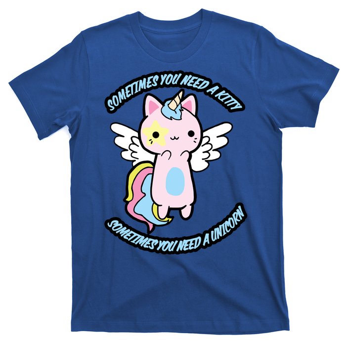 Unicorn Kitty Funny Cute Meme T-Shirt