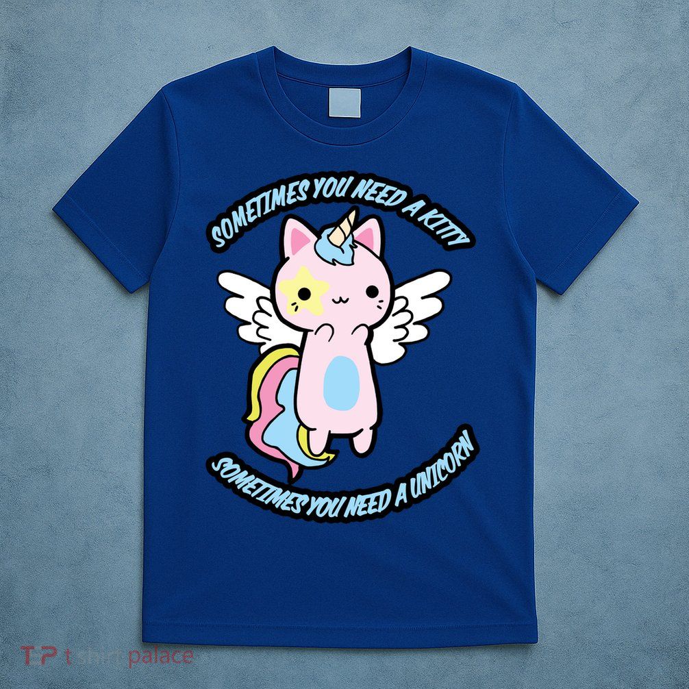 Unicorn Kitty Funny Cute Meme T-Shirt