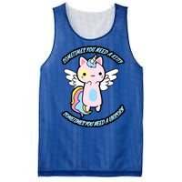 Unicorn Kitty Funny Cute Meme Mesh Reversible Basketball Jersey Tank