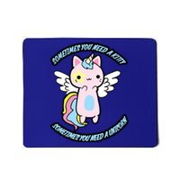 Unicorn Kitty Funny Cute Meme Mousepad