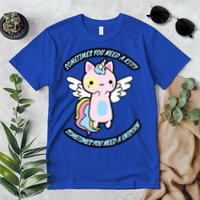 Unicorn Kitty Funny Cute Meme Premium T-Shirt