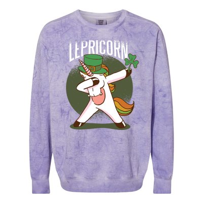 Unicorn Leprechaun Colorblast Crewneck Sweatshirt