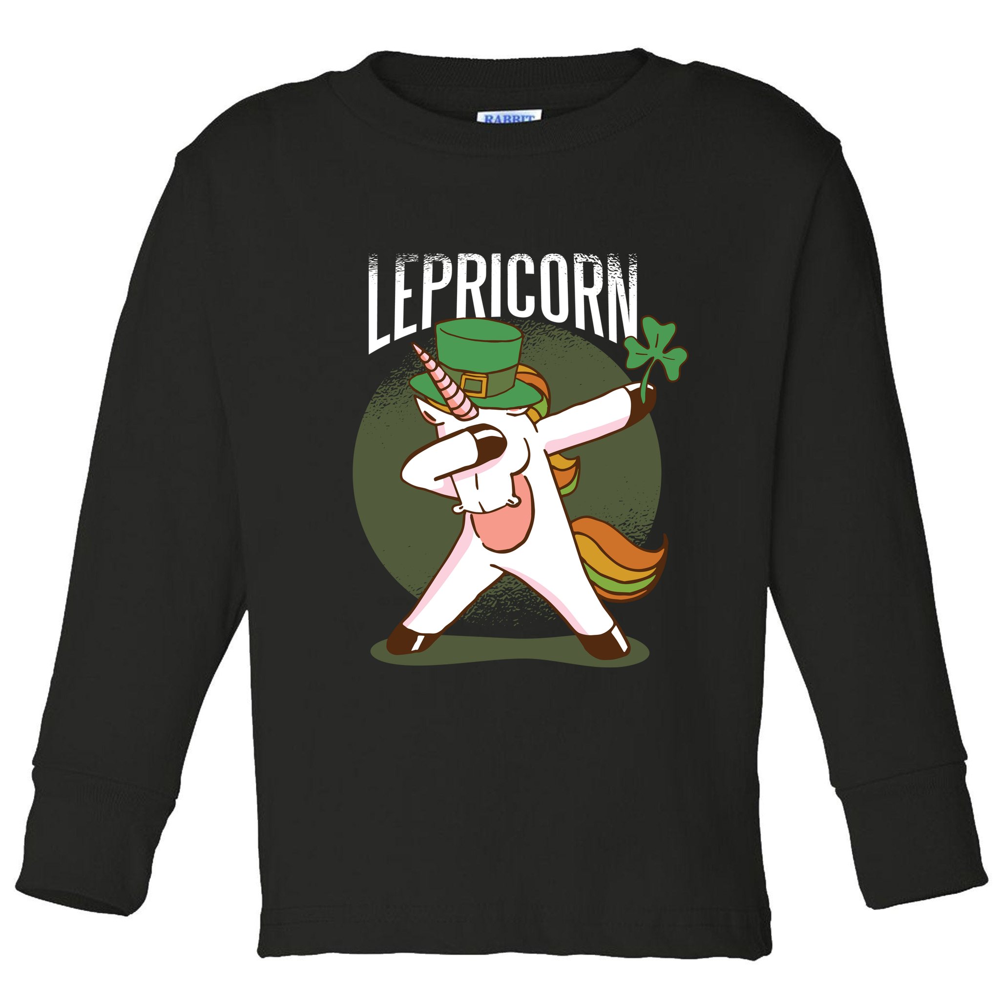 Unicorn Leprechaun Toddler Long Sleeve Shirt