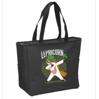 Unicorn Leprechaun Zip Tote Bag