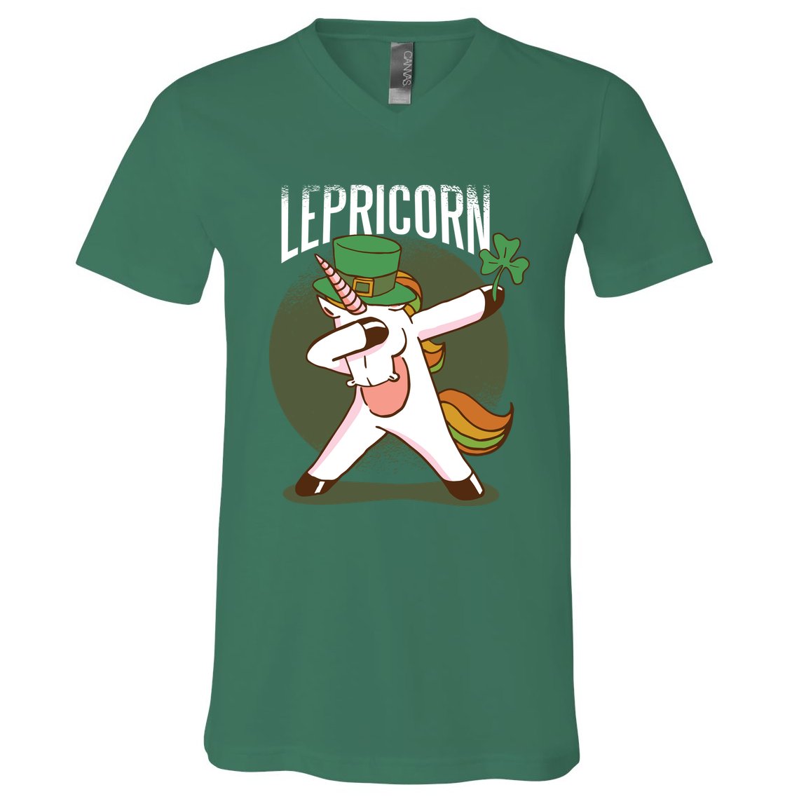 Unicorn Leprechaun V-Neck T-Shirt