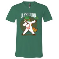 Unicorn Leprechaun V-Neck T-Shirt