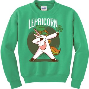 Unicorn Leprechaun Kids Sweatshirt