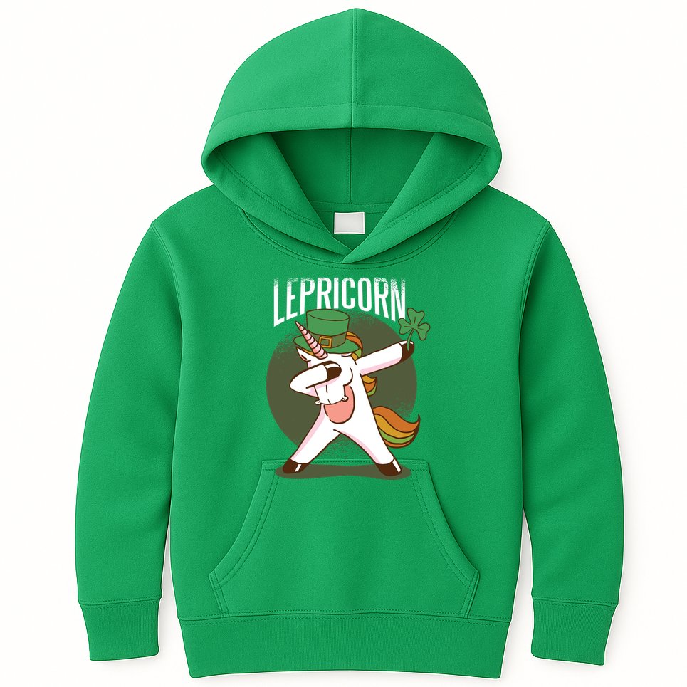 Unicorn Leprechaun Kids Hoodie