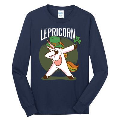 Unicorn Leprechaun Tall Long Sleeve T-Shirt