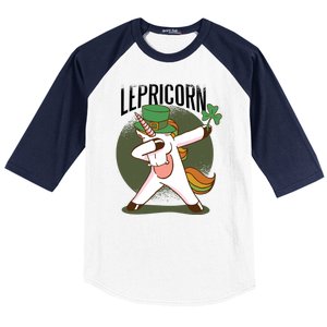 Unicorn Leprechaun Baseball Sleeve Shirt