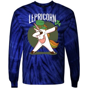 Unicorn Leprechaun Tie-Dye Long Sleeve Shirt