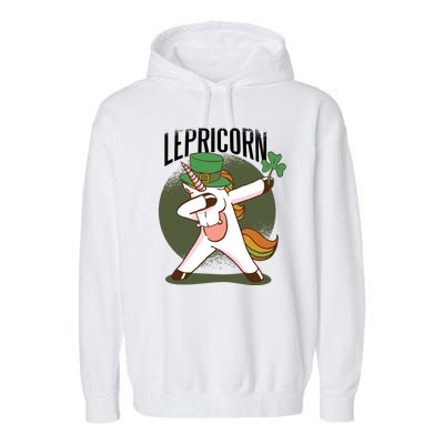 Unicorn Leprechaun Garment-Dyed Fleece Hoodie