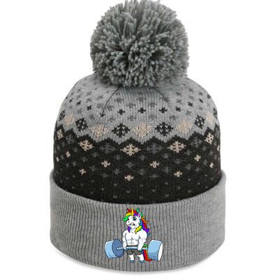 Unicorn Lifting Weights The Baniff Cuffed Pom Beanie