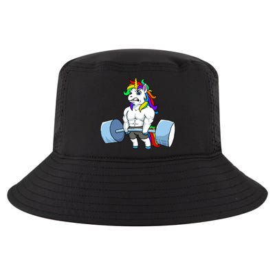 Unicorn Lifting Weights Cool Comfort Performance Bucket Hat