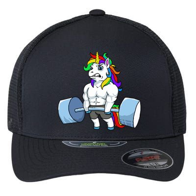 Unicorn Lifting Weights Flexfit Unipanel Trucker Cap