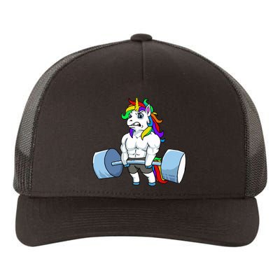 Unicorn Lifting Weights Yupoong Adult 5-Panel Trucker Hat