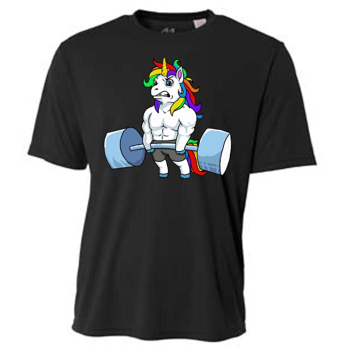 Unicorn Lifting Weights Cooling Performance Crew T-Shirt