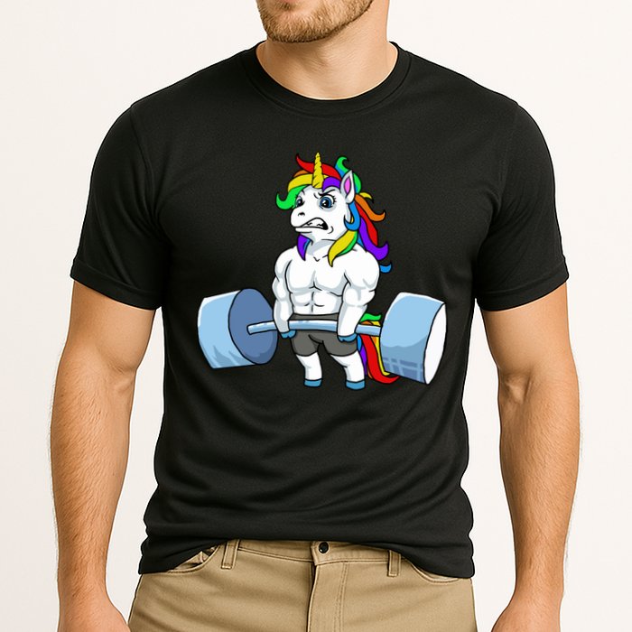 Unicorn Lifting Weights Performance Shirt