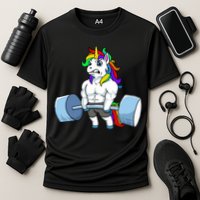 Unicorn Lifting Weights Performance Shirt