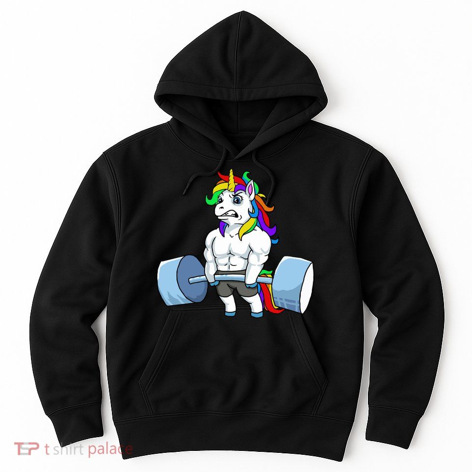Unicorn Lifting Weights Hoodie