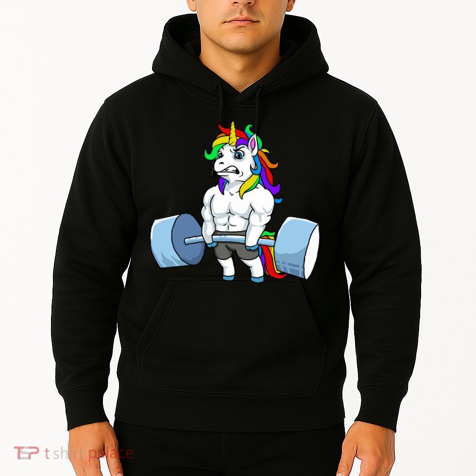 Unicorn Lifting Weights Hoodie
