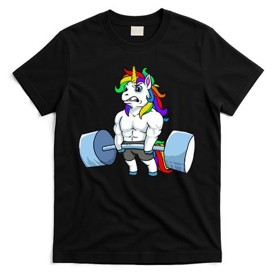 Unicorn Lifting Weights T-Shirt
